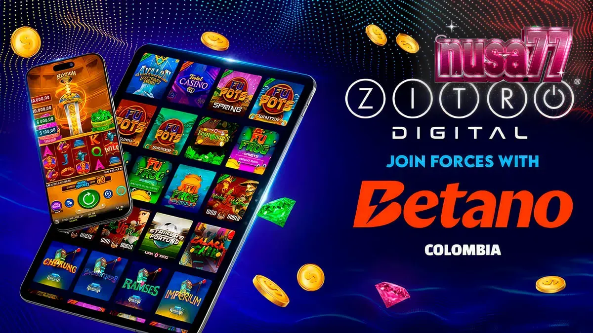 Tampilan layar antarmuka permainan slot digital yang modern dan berwarna-warni